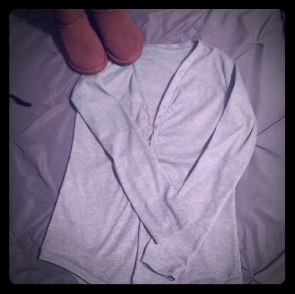 Ribbed nighty onesie